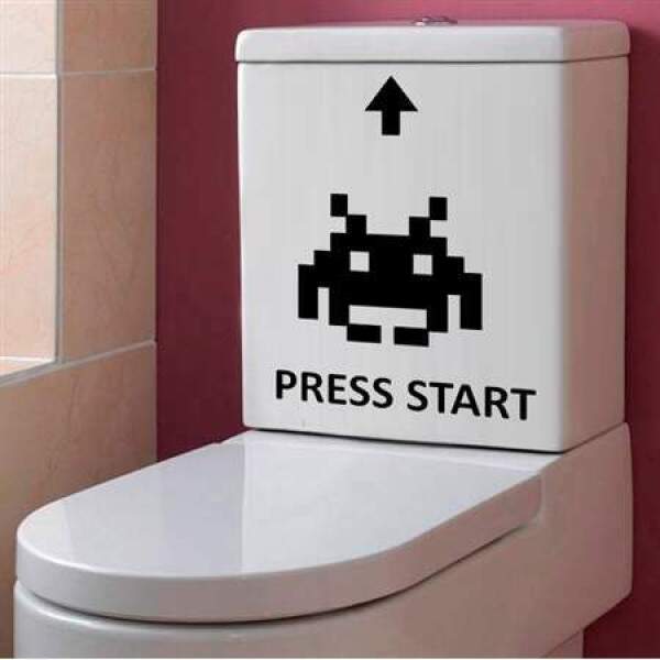 Adesivo para vaso acoplado Press Start