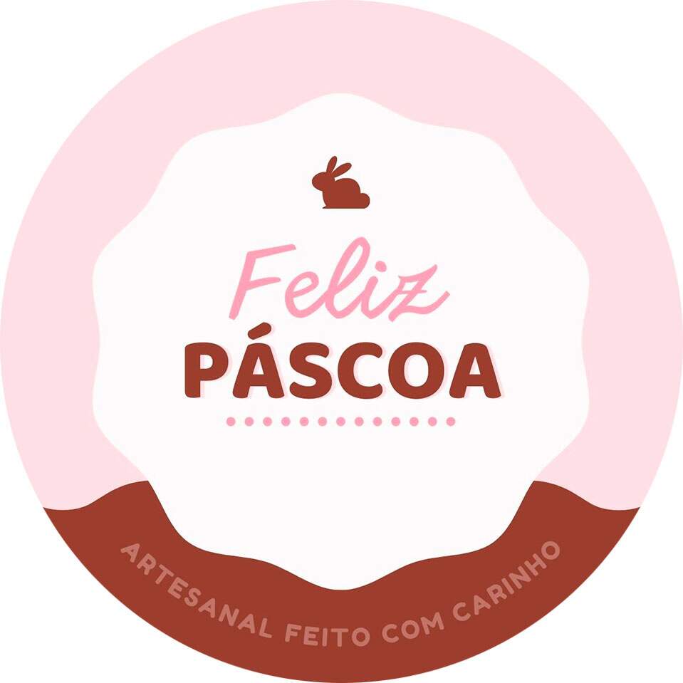 Etiqueta Adesiva para Ovo de Pscoa Feliz Pscoa 80