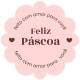 Etiqueta Adesiva para Ovo de P�scoa feliz pascoa 82