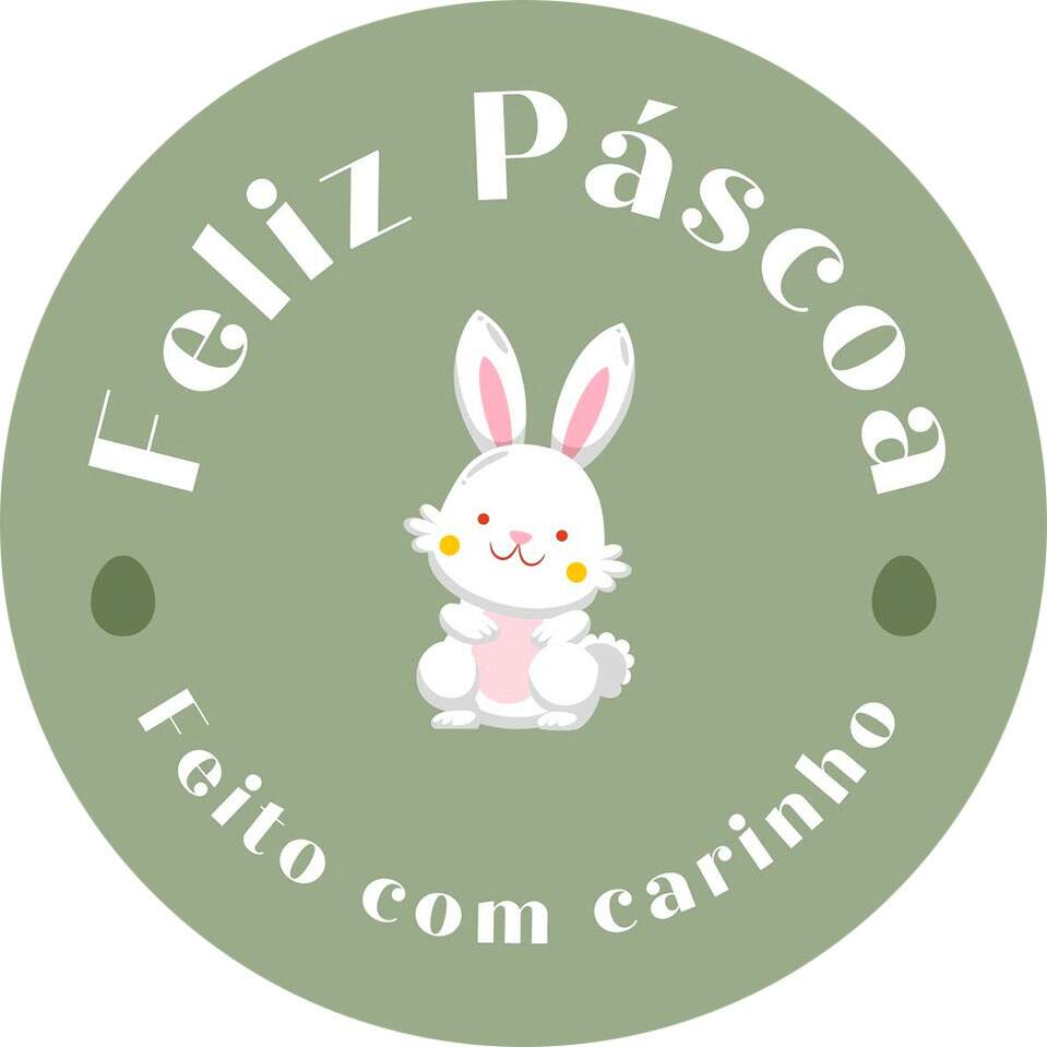 Etiqueta Adesiva para Ovo de Pscoa feliz pascoa 84