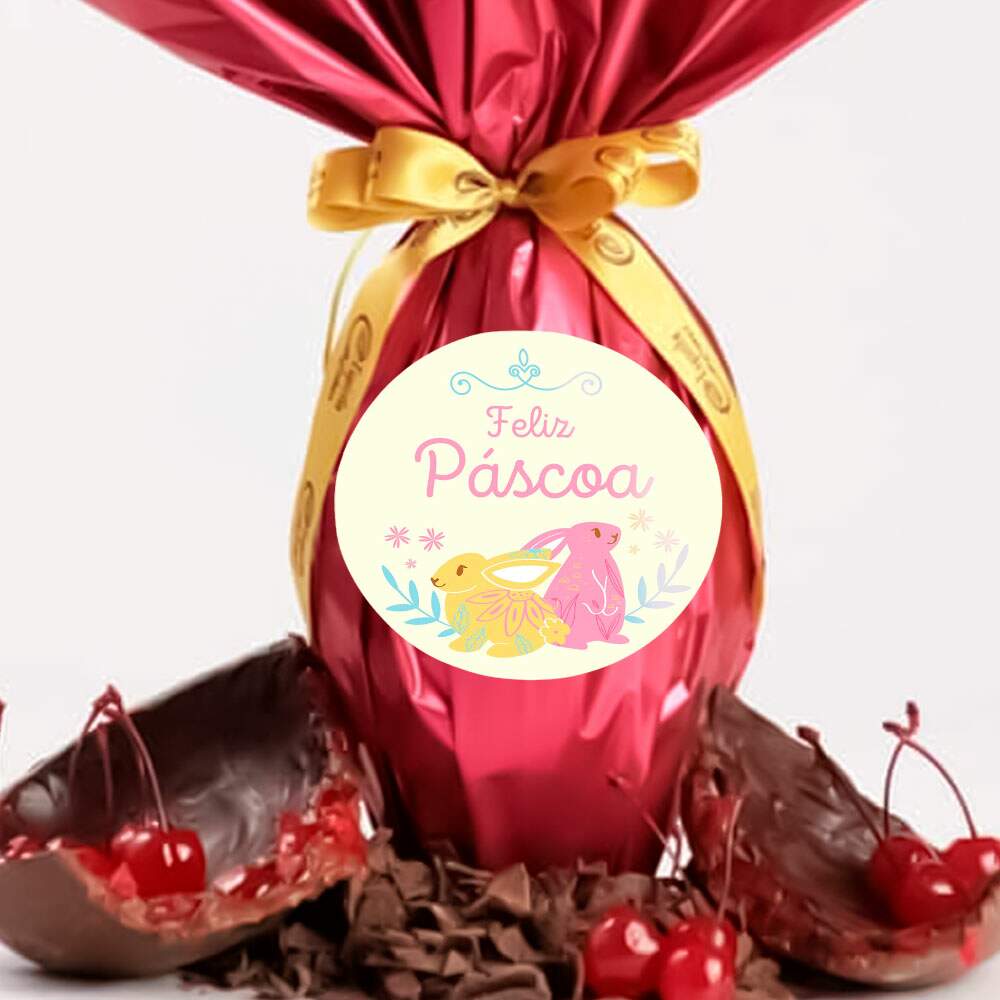 Etiqueta Adesiva para Ovo de P�scoa feliz p�scoa 89