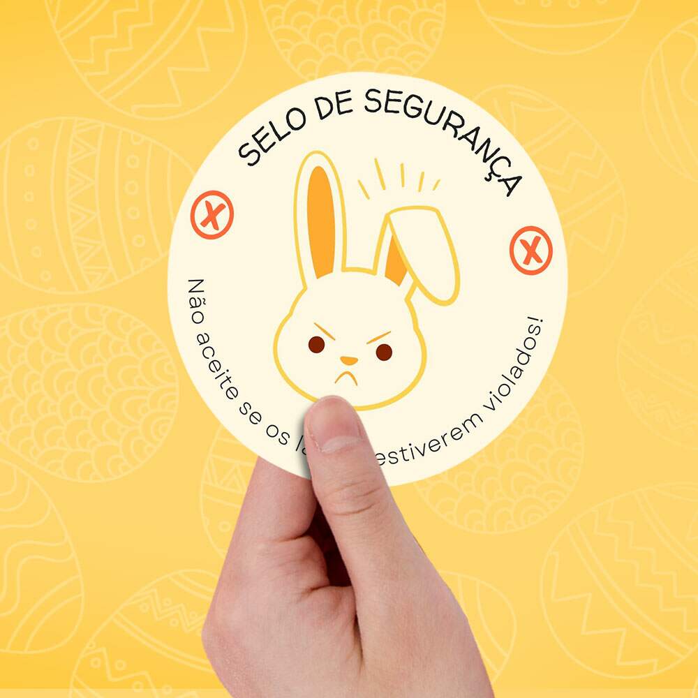 Etiqueta Adesiva para Ovo de P�scoa feliz pascoa 90