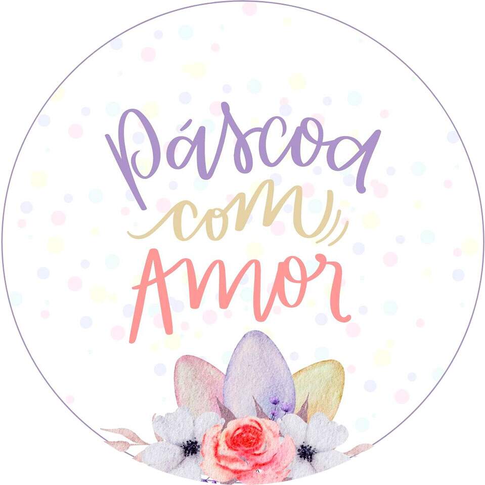Etiqueta Adesiva para Ovo de Pscoa feliz pascoa 93