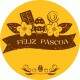 Etiqueta Adesiva para Ovo de P�scoa feliz P�scoa 99