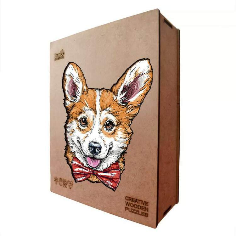 Quebra Cabea de Madeira Criativo Cachorro