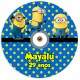 Etiquetas Adesivas para Anivers�rio com Nome e Idade Minions