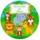 Etiquetas Adesivas para Anivers�rio com Nome e Idade Safari Baby 2