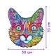 Quebra Cabe�a de Madeira Criativo Gato Colorido
