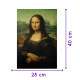 Quebra Cabe�a de Madeira Criativo Monalisa