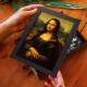 Quebra Cabe�a de Madeira Criativo Monalisa