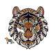 Quebra Cabe�a de Madeira Criativo Tigre 2