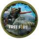 Etiquetas Adesivas para Anivers�rio com Nome e Idade Free Fire