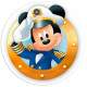 Etiquetas Adesivas para Anivers�rio com Nome e Idade Mickey Marinheiro
