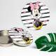Etiquetas Adesivas Personalizadas Minnie Rosa para Anivers�rio - Nome e Idade