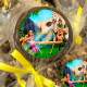Etiquetas Adesivas para Anivers�rio com Nome e Idade Rapunzel 3