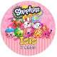 Etiquetas Adesivas para Anivers�rio com Nome e Idade Shopkins