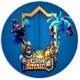 Etiquetas Adesivas para anivers�rio com nome e idade Clash Royale