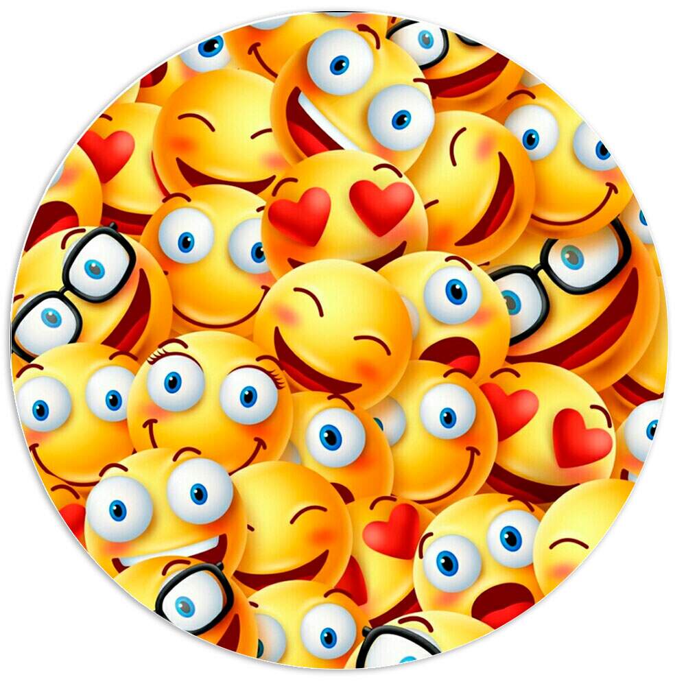 Etiquetas Adesivas para aniversrio com nome e idade Emoji
