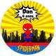 Etiquetas Adesivas Anivers�rio Homem Aranha Baby
