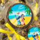 Etiquetas Adesivas para anivers�rio com nome e idade Lilo e Stitch