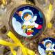 Etiquetas Adesivas para anivers�rio com nome e idade Astronauta