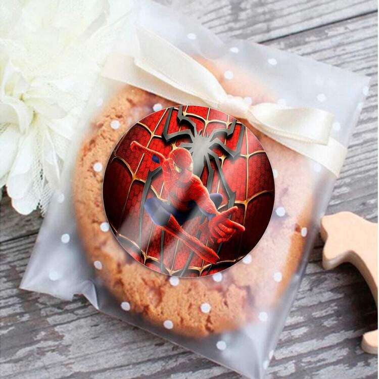 Etiquetas Adesivas para Aniversrio Homem Aranha 3 Personalizadas