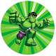 Etiquetas Adesivas para anivers�rio com nome e idade Hulk cute