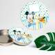 Etiquetas Adesivas para anivers�rio com nome e idade Mickey Baby