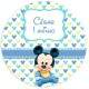 Etiquetas Adesivas para Anivers�rio com Nome e Idade Mickey Baby 2