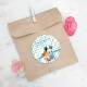 Etiquetas Adesivas Mickey Baby para Anivers�rio - Nome e Idade - Modelo 3