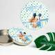 Etiquetas Adesivas Mickey Baby para Anivers�rio - Nome e Idade - Modelo 3