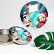 Etiquetas Adesivas para Anivers�rio Mickey e Minnie de Natal