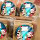 Etiquetas Adesivas para Anivers�rio Mickey e Minnie de Natal