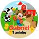 Etiquetas Adesivas para Anivers�rio Mickey Mouse Fazendinha - Personalizadas