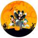 Etiquetas Adesivas para Halloween Mickey Mouse