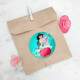 Etiquetas Adesivas para anivers�rio com nome e idade Princesa Jasmine