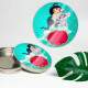 Etiquetas Adesivas para anivers�rio com nome e idade Princesa Jasmine