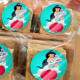 Etiquetas Adesivas para anivers�rio com nome e idade Princesa Jasmine