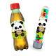 Etiquetas Adesivas para anivers�rio com nome e idade Ursinho Panda fundo verde