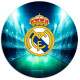 Etiquetas Adesivas para anivers�rio com nome e idade Real Madrid