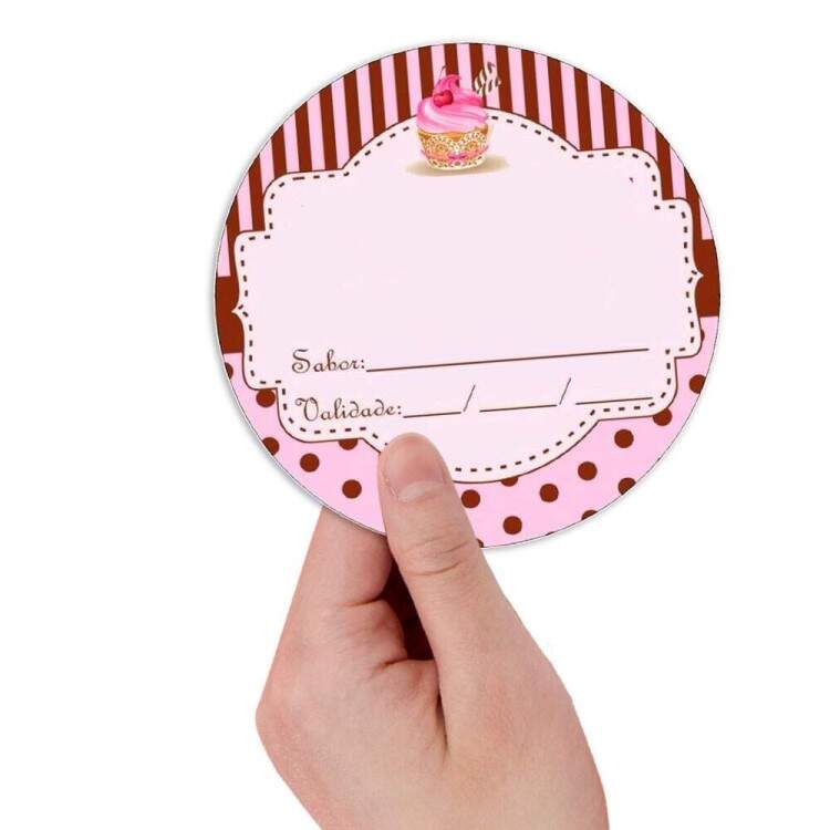 Etiqueta Adesiva para alimento Bolo no pote 6