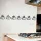 Adesivo de parede para cozinha faixa de x�cara