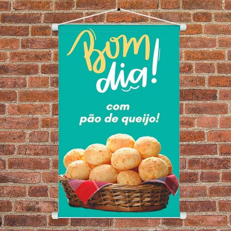 Banner Po de Queijo Bom Dia