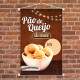 Banner P�o de Queijo B�o Demais Para Preencher Pre�o