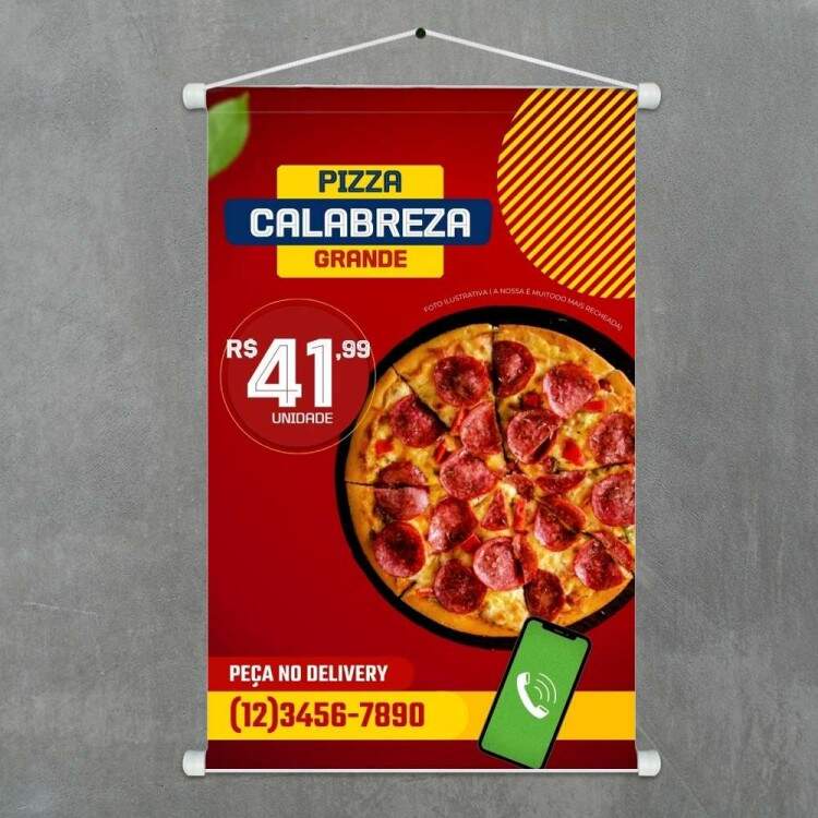 Banner Pizza Grande Com Preo