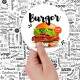 Etiqueta Adesiva para alimento Hamburguer 3