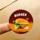 Etiqueta Adesiva para alimento Hamburguer 7