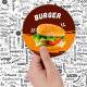 Etiqueta Adesiva para alimento Hamburguer 7