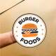 Etiqueta Adesiva para alimento Hamburguer 8