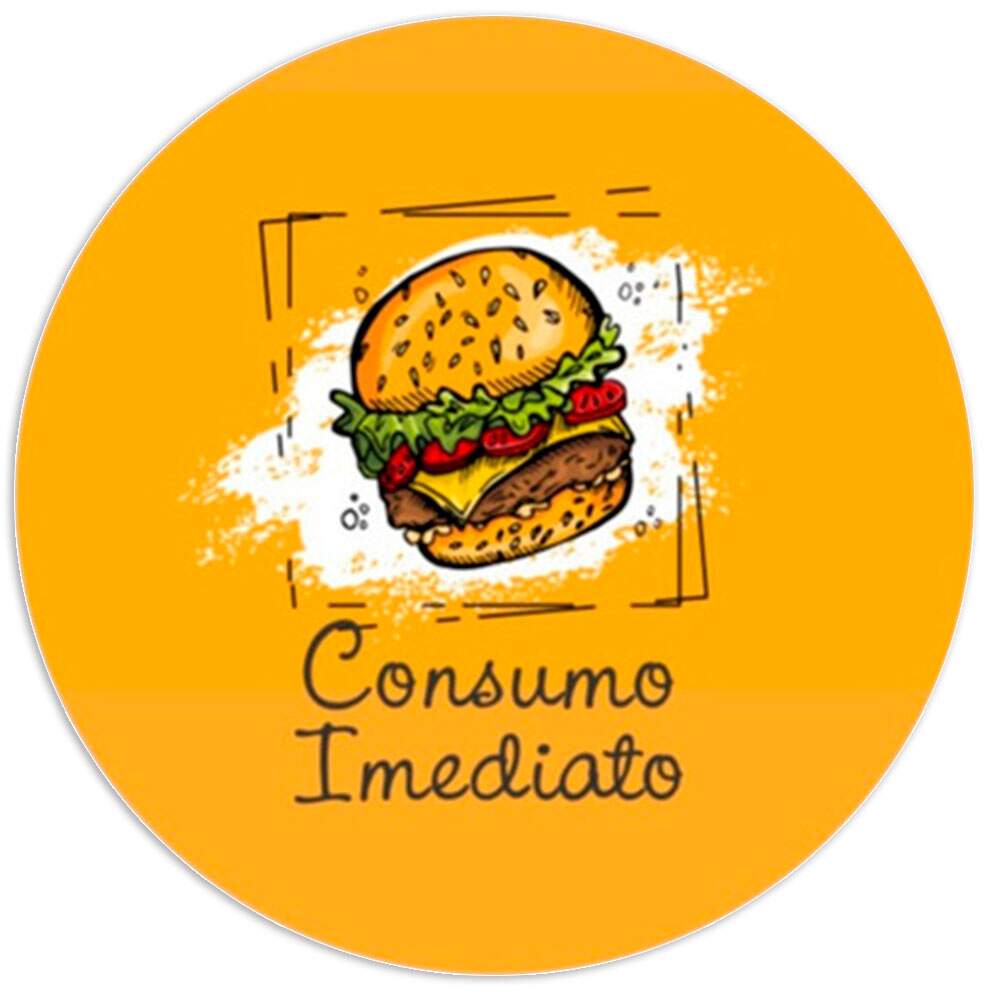 Etiqueta Adesiva para alimento Hamburguer 16